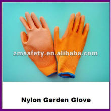 Safety PU Palm Coated Nylon Garden Glove